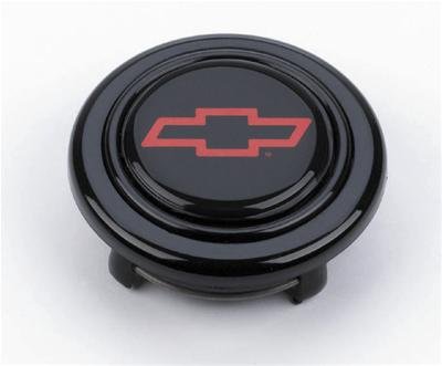 Grant Horn Buttons 5660 Button, Plastic, Black, Chevy Bowtie Logo, Signature/Performance/Race Series, Each