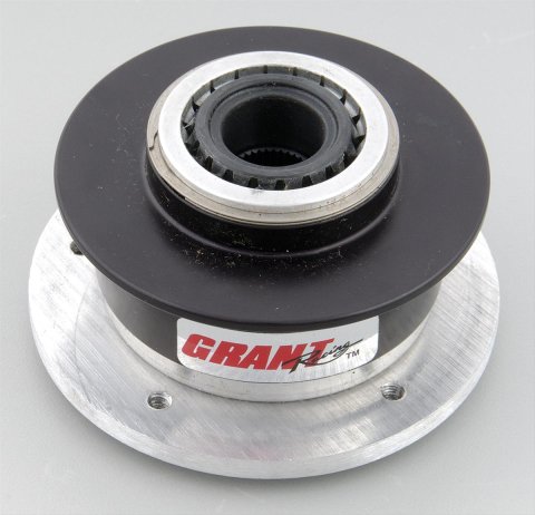 Grant Quick-Release Hubs 3022 Steering Wheel Quick-Disconnect, Aluminum, Natural, for Wheels, 40-Spline Ford, Each