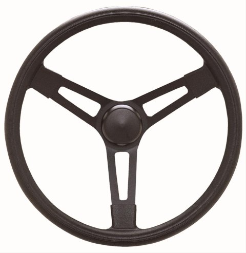 Grant Racing Performance Series Steel Steering Wheels 677 Wheel, Performance, Steel/Black, Foam/Black, 3-Spoke, 16 in. Diameter, Each