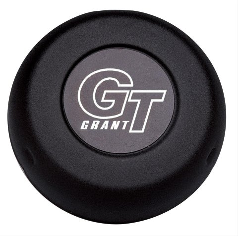 Grant Horn Buttons 5897 Button, Steel, Black, GT Logo, Challenger / Classic Series, Each
