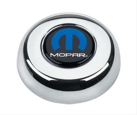 Grant Horn Buttons 5690 Button, Steel, Chrome, Mopar Emblem, for Challenger, Classic Series, Each