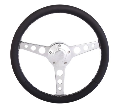 Grant Billet Classic Series Steering Wheels 1921-1 14" Wheel, Polished Spoke, Horn Button, Chevrolet Installation Hub Included - See Attached Application Chart