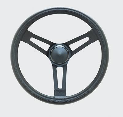 Grant Racing Performance Series Steel Steering Wheels 675 Wheel, Performance, Steel/Black, Foam/Black, 3-Spoke, without Fingergrips,15 in. Dia., 3-Bolt, Each