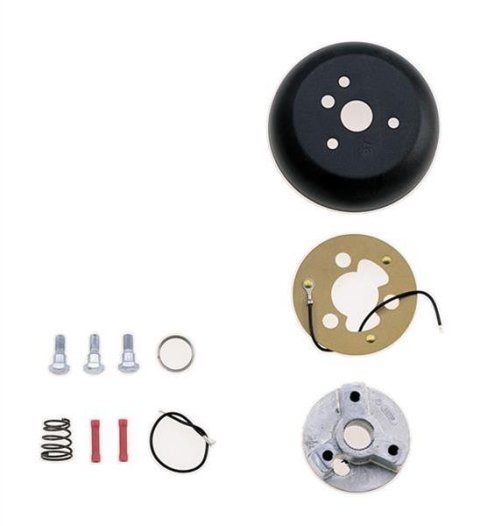 Grant Steering Wheel Installation Kits 4324 Kit, 3-Bolt Mount, Matte Black, Aluminum, Mopar, Kit