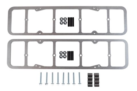 ICT Billet Valve Cover Adapters 551542 Adapters, Aluminum, Small Block Chevy, V8, Kit
