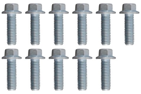 ICT Billet LS Valley Pan Cover Flange Bolts 551433 Bolt, Steel, Clear Zinc, Hex Head, Chevy, Small Block, 4.8, 5.3, 5.7, 6.0, 6.2, 7.0L, Kit