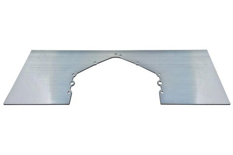 ICT Billet Mid-Mount Motor Plates 551804 Plate, Aluminum, Natural, Mid-Mount, Chevy, Big Block, Small Block, LS, Each