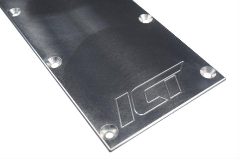 ICT Billet LS Lifter Valley Covers 551646 Pan Cover, DOD Delete, Aluminum, Natural, Chevy, LS, Gen 4, Each