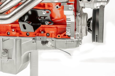 ICT Billet Knock Sensor Brackets 551216-KN40 Bracket, Relocation, Aluminum, Natural, Chevrolet, Each