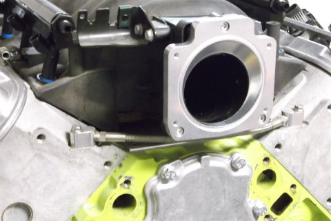 ICT Billet Throttle Body Adapters 551513 Adapters, EFI Manifold, 75mm Bore Size, Aluminum, Natural, 92mm Tapers To 75mm for Intake, Chevy, 5.7L LS, Each