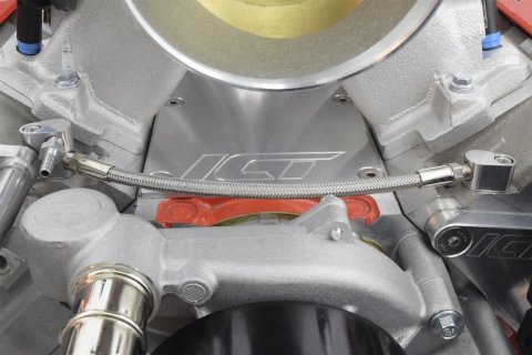 ICT Billet Coolant Crossover Kits 551675 Crossover, Aluminum, LS Throttle Body Bypass Hose Kit Steam Crossover, LS, Kit