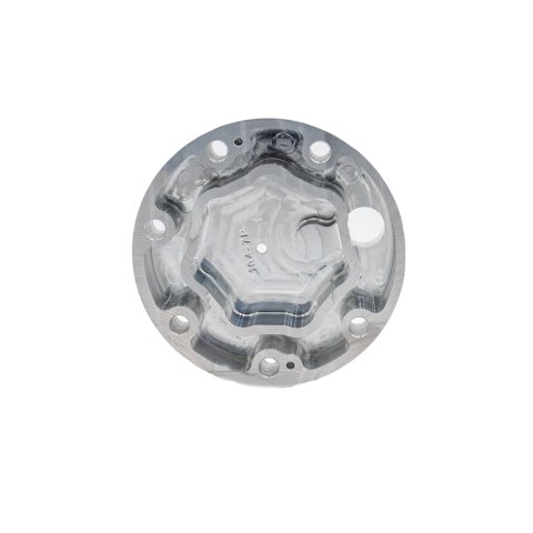 ICT Billet Air Conditioning Compressor Covers 551194-7P Sanden 709 Rear Cover to Use with R4 Hoses