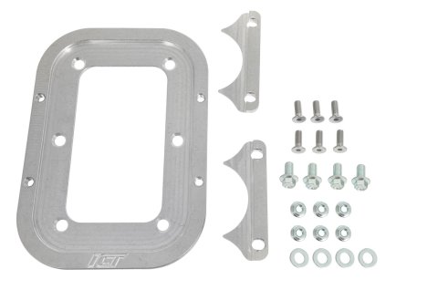 ICT Billet Battery Trays 551183 Tray, Aluminum, Natural, 7.900 in. Width, 11.200 in. Length, Hold-down, Kit