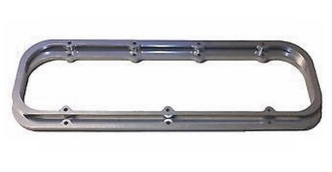 ICT Billet Valve Cover Spacers 551640-5 and Adapters, Perimeter Bolt Mounting, 0.500 in. Thickness, Aluminum, Natural, Chevy, Big Block, Pair