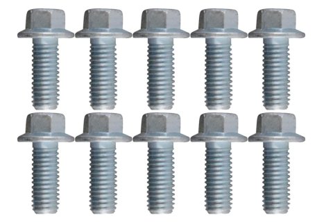 ICT Billet Timing Cover Bolts 551432 Fasteners, Bolts, Hex Head, Steel, Zinc Plated, Chevy, Small Block LS, Small Block Gen V, Set of 10