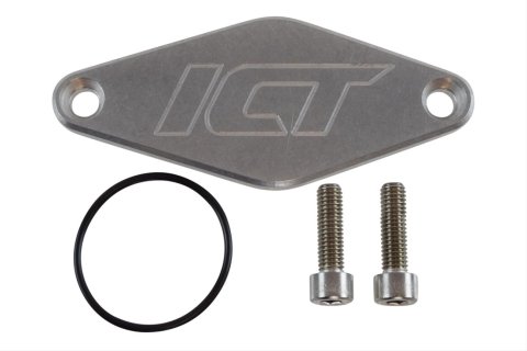ICT Billet Fuel Pump Block-Off Plates 551152 Plate, Aluminum, Natural, Chevrolet, 5.3L/6.2L Small Block Gen V, Each