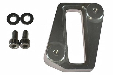 ICT Billet Mass Airflow Sensor Mounting Flanges 551545 MAF Housing Adapters, Flanges, Aluminum, Natural, Weldable, for LS3 and LS7 Sensors, Each