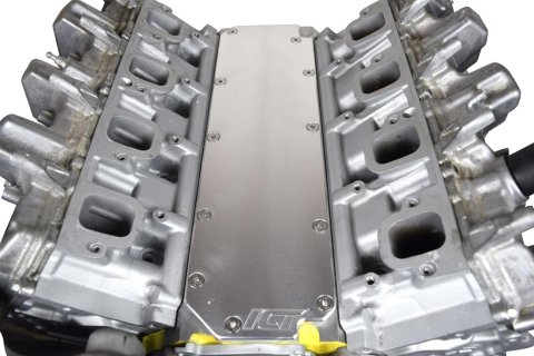 ICT Billet LS Lifter Valley Covers 551168 Engine Covers, Gen 5 LT, 0.625 in. Thick, Aluminum, Chevy, Small Block Gen V, Each
