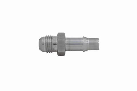 ICT Billet Quick-Disconnect Adapter Fittings F06ANTR37501 Fitting, Quick Connect, Straight, Aluminum, Natural, 3/8 in. Male Threads Adapter, -6 AN Hose End Size, Each