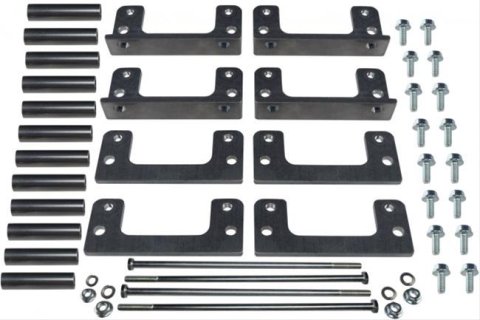 ICT Billet Remote Mount Ignition Coil Relocation Brackets 551583 Bracket, Bracket, Aluminum, Natural, Square, Chevy, Kit