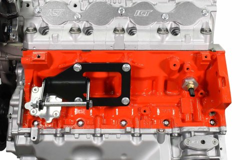 ICT Billet Motor Mounts and Inserts 551928-LT01 Bracket, LT Swap Steel, SBC to LT Gen V Steel Swap Engine Mount