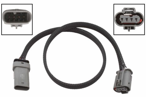 ICT Billet Oxygen Sensor Extension Harnesses WE0XY50-24 Harnesses, 4-wire, 4 Flat Female and 4 Flat Male, 24.00 in. Length, Chevrolet, 5.3L/6.2L Small Block Gen V, Each