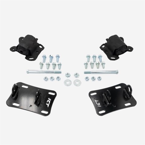 ICT Billet Motor Mounts and Inserts EM-LT-2S10 Engine Mount LT Swap Kit Chevy S10 Truck 1982-05 L83 LT1