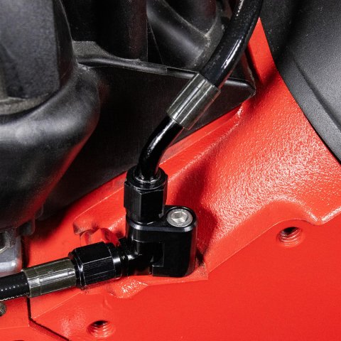 ICT Billet Engine Coolant Crossovers HS-LS01-4P Cylinder Head Steam 4 Port Crossover Hose LS Low Profile Intake Kit