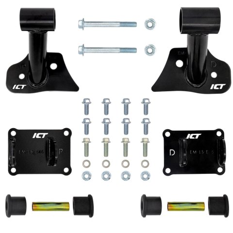 ICT Billet Motor Mounts and Inserts EM-LS-E46 Engine Mount 1992-2006 BMW E36 E46 LS Engine