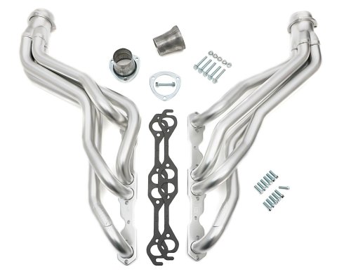 Hedman Elite Extreme-Duty Headers 69840 Headers, Extreme-Duty, Long Tube, Steel, Silver Ceramic Coated, Chevy, GMC, 5.0L, 5.7L, Pair