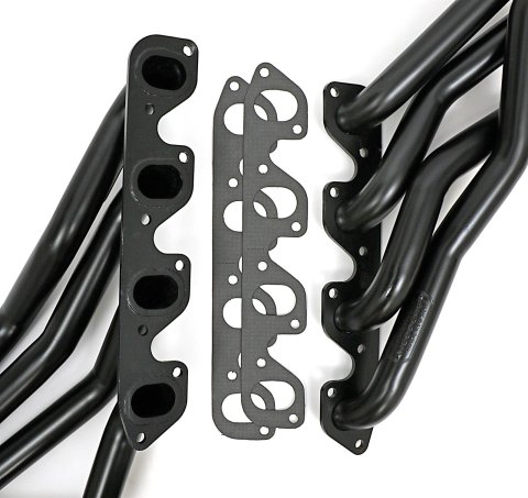 Hedman Street Headers 88320 Headers, Street, Long Tube, Steel, Temporary Paint, Ford, Mercury, 351C, Pair