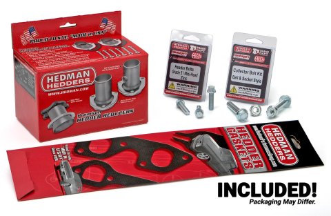 Hedman Street Headers 99196 Headers, Street, Fenderwell Exit, Steel, Silver Ceramic Coated, Jeep, 304, Pair