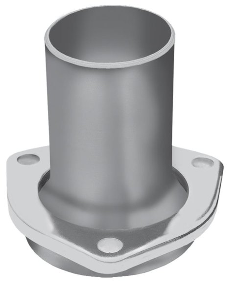 Hedman Header Reducers with 2 Inch Outlet 21101 Reducers, 3-Bolt Flange, 2.5 in. Inlet, in. Outlet, Steel, Natural, Pair