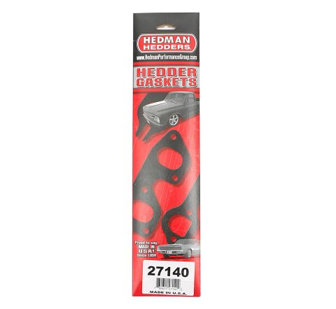 Hedman Header Gaskets 27140 Exhaust Gaskets, Header, Acrylic Bound Paper, White, Stock Port, GM V6, 3.8L, 231, Pair
