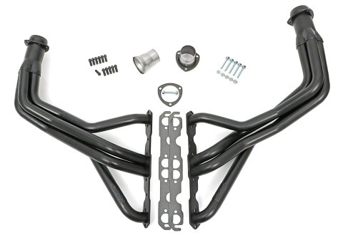 Hedman Specialty and Engine Swap Headers for 1976-1983 CJ5, 1976-1986 CJ7 - 69510 Headers, Swap, Fenderwell Exit, Steel, Temporary Paint, Jeep, Chevy Small Block, Pair