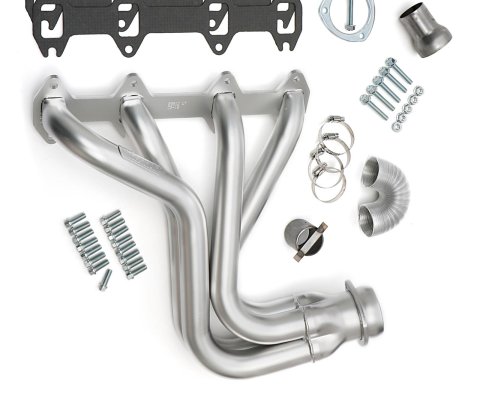 Hedman Elite Extreme-Duty Headers 89810 Headers, Extreme-Duty, Long Tube, Steel, Silver Ceramic Coated, Ford, Big Block FE, Pair