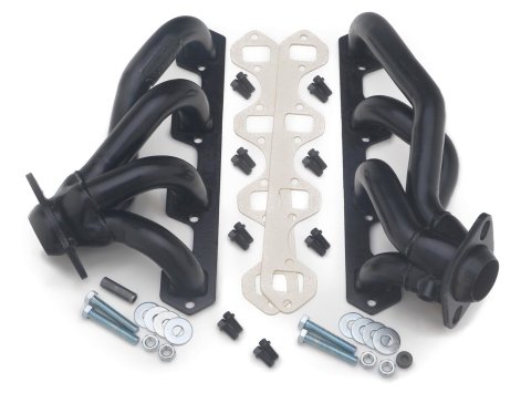 Hedman Street Headers 89470 Headers, Street, Shorty, Steel, Temporary Paint, Ford, 5.0L, Pair