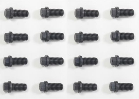 Hedman Hedder Bolts 09005 Header Bolts, Bolt Kit, Header, 5/16-18 x 0.750 in., Black Oxide, Hex, 16 pc.
