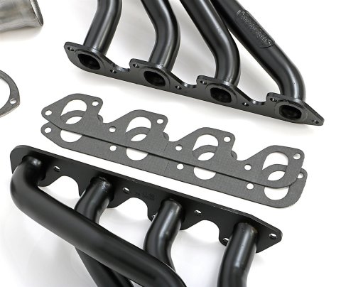 Hedman Street Headers 89360 Headers, Street, Fenderwell Exit, Steel, Temporary Paint, Ford, 351M, 400, Pair
