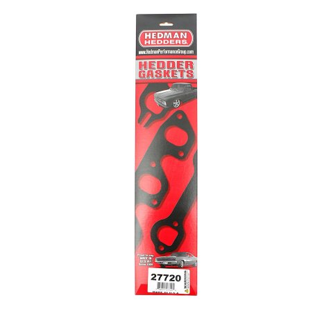 Hedman Header Gaskets 27720 Exhaust Gaskets, Header, Acrylic Bound Paper, Ford, Cleveland, Modified, 2-Barrel Head, Pair