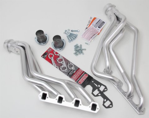 Hedman Elite Extreme-Duty Headers 88668 Headers, Extreme-Duty, Long Tube, Steel, Silver Ceramic Coated, Ford, 351W, Pair