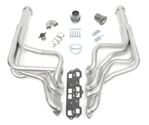 Hedman Elite Extreme-Duty Headers 58158 Headers, Extreme-Duty, Long Tube, Steel, Silver Ceramic Coated, Oldsmobile, Pair