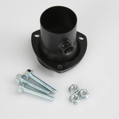 Hedman Oxygen Sensor Reducers with 2.5 Inch Outlet 21143 Reducer; Tube Size in.; Collector Size 3 in.; w/Ball And Socket Flanges; Mild Steel