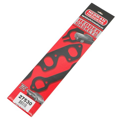 Hedman Header Gaskets 27530 Exhaust Gaskets, Header, High-Temperature, Round Port, Chevy, Big Block, Pair