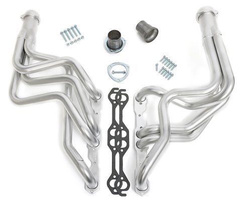 Hedman Elite Extreme-Duty Headers 68298 Headers, Extreme-Duty, Long Tube, Steel, Silver Ceramic Coated, Chevy, Small Block, Pair