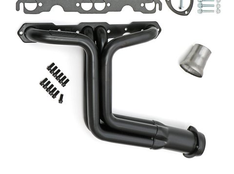 Hedman Street Headers 69260 Headers, Street, Long Tube, Steel, Black, Chevy, Small Block, Pair