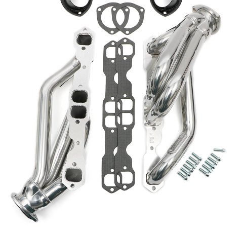Hedman Specialty and Engine Swap Headers 69566 Headers, Swap, Mid-Length, Steel, Silver Ceramic Coated, Chevy, GMC, Pair