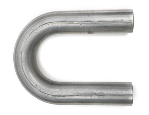 Hedman 180 Degree Mandrel Bends 2 Inch Steel Exhaust Pipe 29065 Tubing, Degree, Bend, in. Diameter, 3.00 in. Radius, 16-Gauge, Steel, Aluminized, Each
