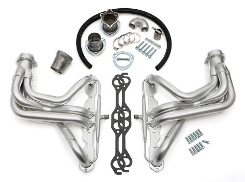 Hedman Elite Extreme-Duty Headers 69831 Headers, Extreme-Duty, Long Tube, Steel, Silver Ceramic Coated, Chevy, GMC, Small Block, Pair