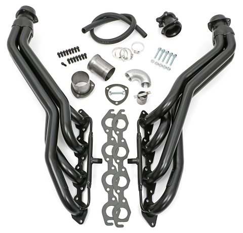 Hedman Street Headers 69391 Headers, Street, Long Tube, Steel, Temporary Paint, Chevy, GMC, 454, Pair